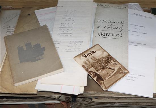 H E and D S Tidmarsh architectural plans 1930s-60s, and Tasker architectural plans and documents
